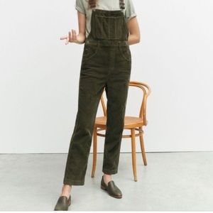 Madewell Corduroy Overalls: Green